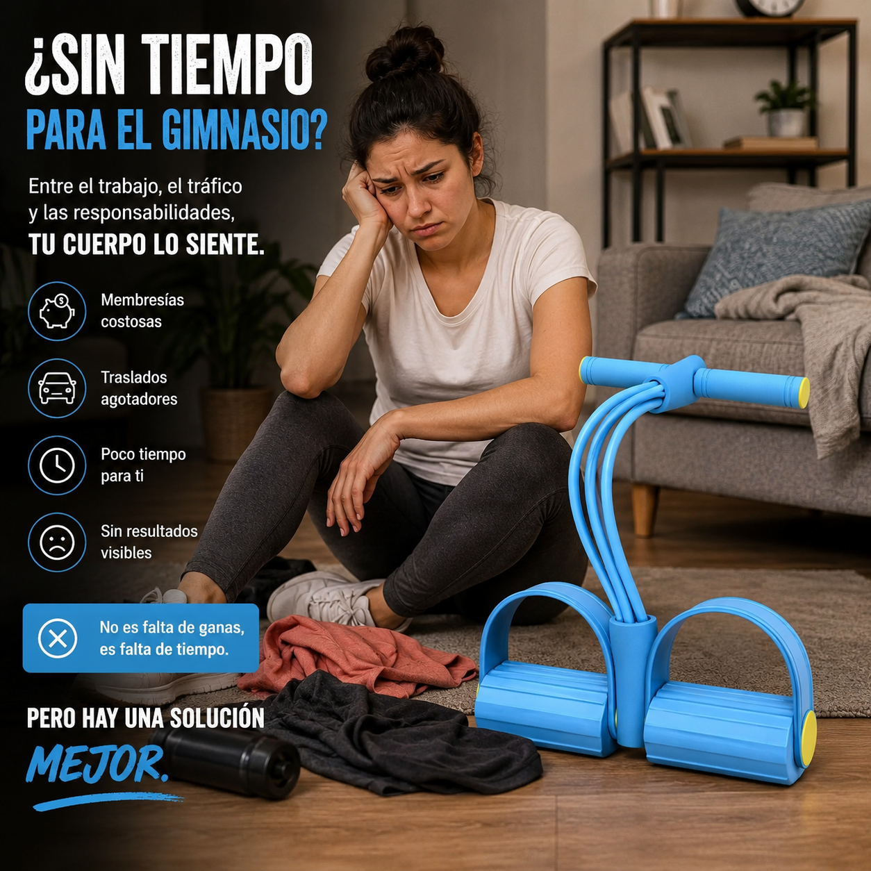 BANDA DE RESISTENCIA POWER PEDAL FIT – ENTRENA TODO TU CUERPO EN CASA 💪🔥