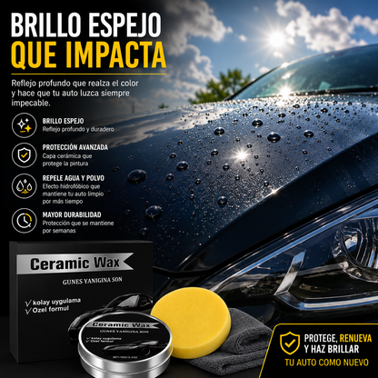 TITANIUM CERAMIC WAX 2 PIEZAS – BRILLO ESPEJO Y PROTECCIÓN PARA TU AUTO 🚘✨