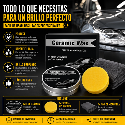 TITANIUM CERAMIC WAX 2 PIEZAS – BRILLO ESPEJO Y PROTECCIÓN PARA TU AUTO 🚘✨