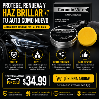 TITANIUM CERAMIC WAX 2 PIEZAS – BRILLO ESPEJO Y PROTECCIÓN PARA TU AUTO 🚘✨