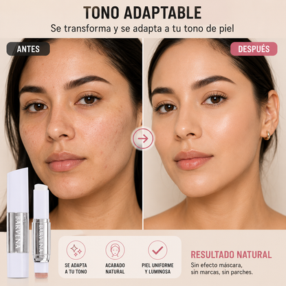 BASE KOREANA ZEPHOCO 2 EN 1 – TONO ADAPTABLE + BROCHA INTEGRADA 💄✨