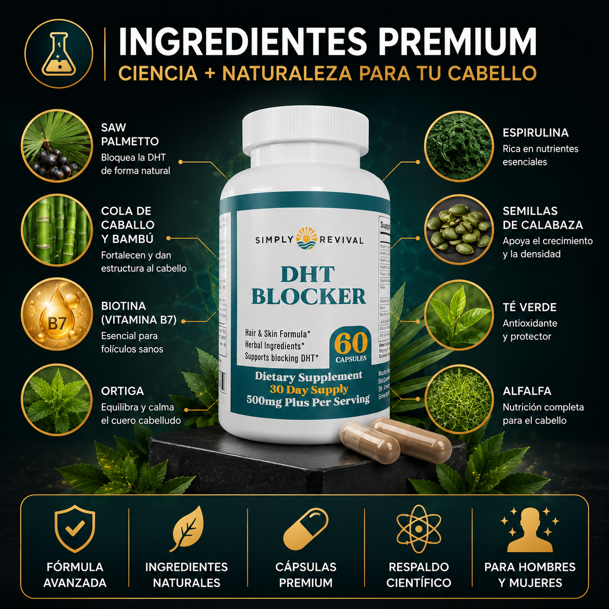 DHT BLOCKER™ | APOYA EL NUEVO CRECIMIENTO Y REDUCE EL DESPRENDIMIENTO 🚀✨
