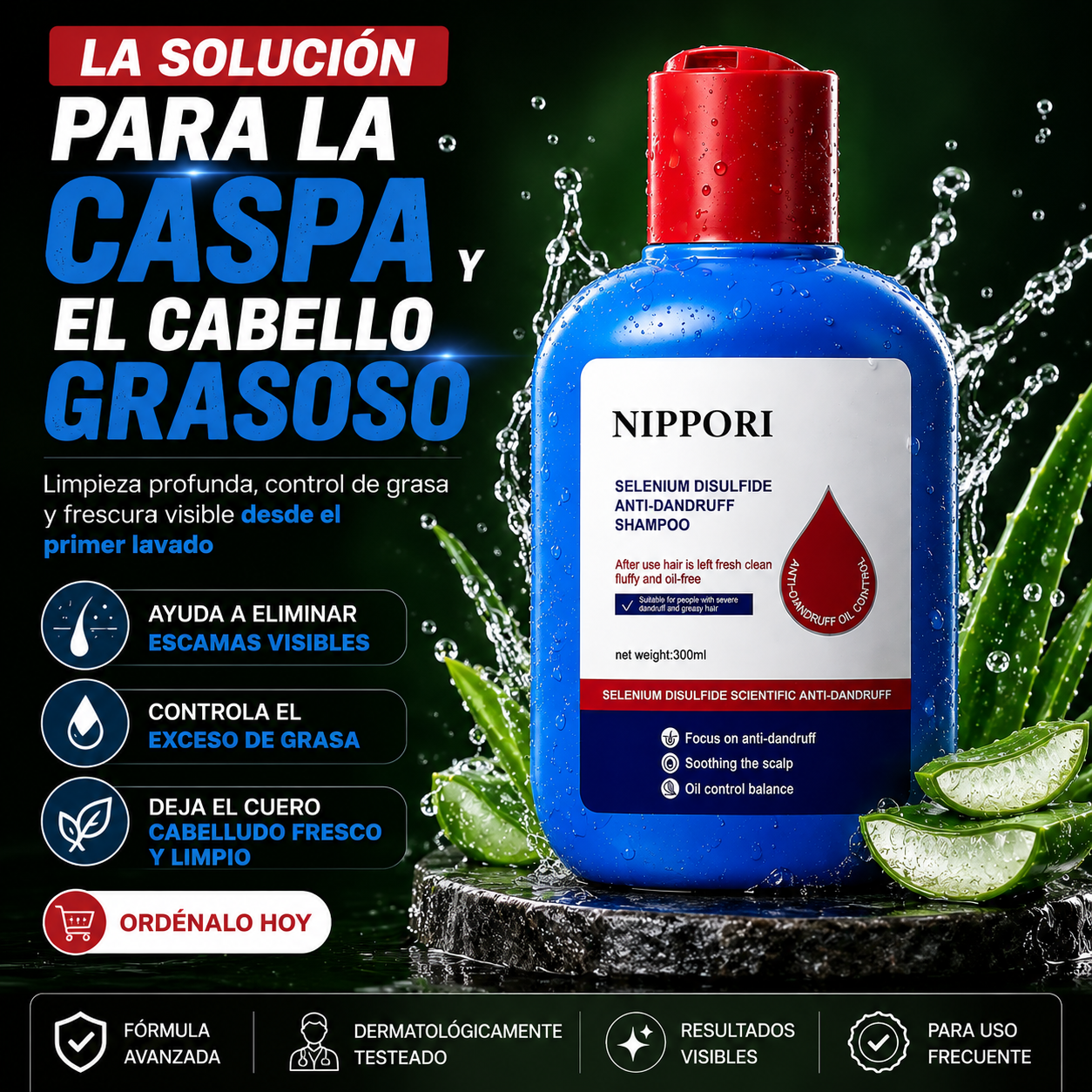 SHAMPOO ANTICASPA 120 ML HOEGOA FRESH SCALP — CONTROL DE GRASA Y FRESCURA TOTAL 🌿✨