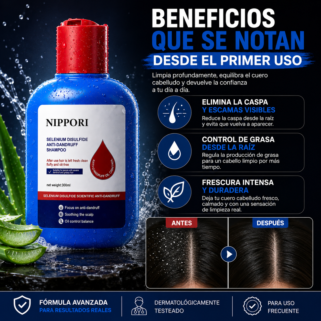 SHAMPOO ANTICASPA 120 ML HOEGOA FRESH SCALP — CONTROL DE GRASA Y FRESCURA TOTAL 🌿✨