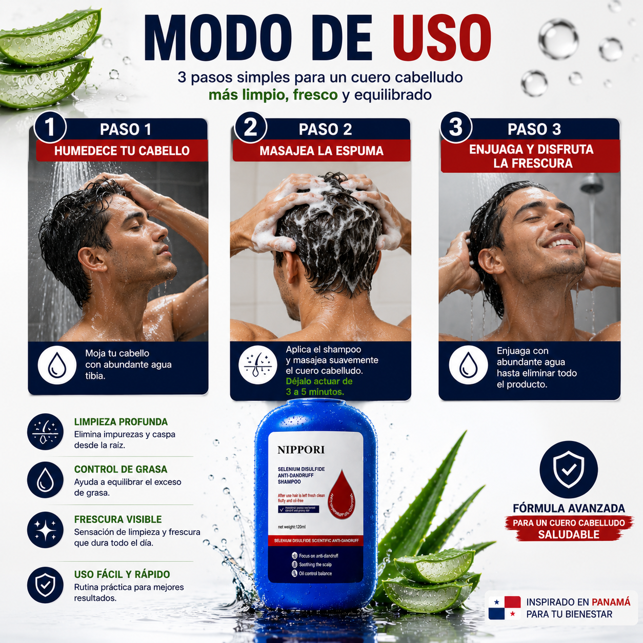SHAMPOO ANTICASPA 120 ML HOEGOA FRESH SCALP — CONTROL DE GRASA Y FRESCURA TOTAL 🌿✨