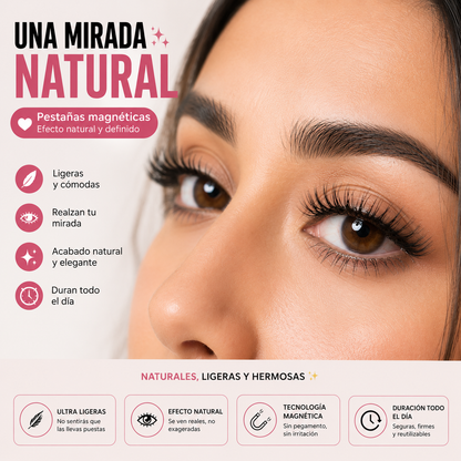 PESTAÑAS MAGNÉTICAS REUTILIZABLES SET X3 + APLICADOR ✨😍
