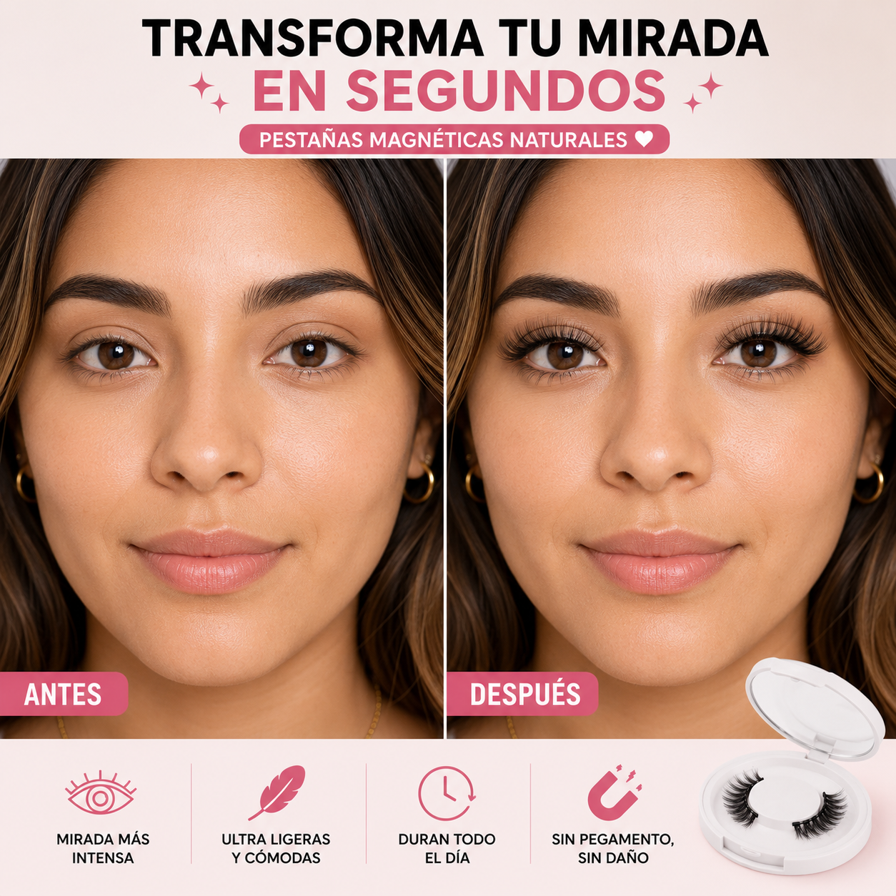 PESTAÑAS MAGNÉTICAS REUTILIZABLES SET X3 + APLICADOR ✨😍