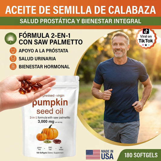 Aceite De Semilla De Calabaza B280 - 180 capsulas